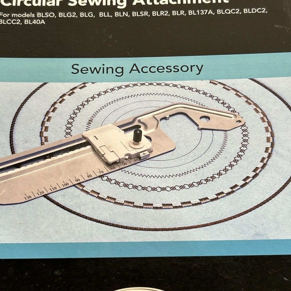 Baby Lock Circular Sewing Attachment BL-CSA Brother Braiding Cording Foot